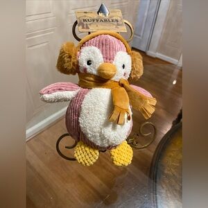 Giftable Stuffed  Penguin 11” Clinker & Squeaker Plush